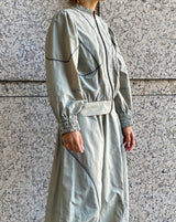 ラインアクセントギャザースリーブブルゾン