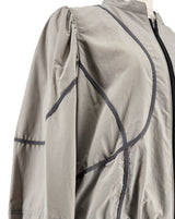 ラインアクセントギャザースリーブブルゾン