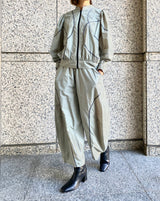 ラインアクセントコクーンパンツ