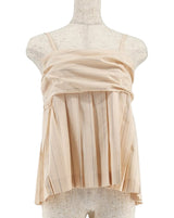 プリーツ加工ストライプキャミソール