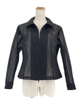 シースルーピコ刺繡ブルゾン