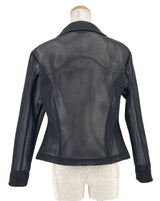 シースルーピコ刺繡ブルゾン