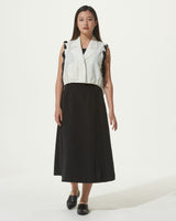 GLOSS GRAN BOX PLEATS SKIRT