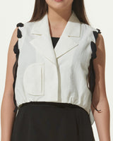 CHIFFON RIBBON VEST