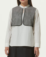 MESH LAYERED PULLOVER SHIRT