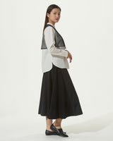 MESH LAYERED PULLOVER SHIRT