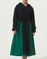 PLEATS FOODED LONG COAT