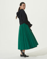 PLEATS FOODED LONG COAT