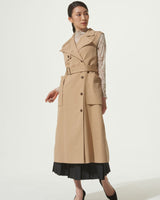 VEST TRENCH GROSGRAIN DRESS COAT