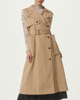 VEST TRENCH GROSGRAIN DRESS COAT