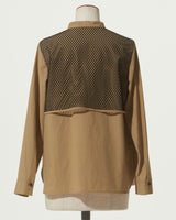 MESH LAYERED PULLOVER SHIRT