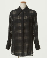 SHEAR BLOCK PLAID SHIRT