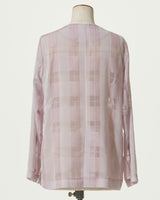 SHEAR BLOCK PLAID JACKET