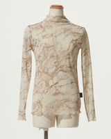 MARBLE PATTERN SHEAR TURTLE TOP