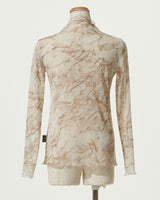 MARBLE PATTERN SHEAR TURTLE TOP
