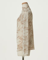 MARBLE PATTERN SHEAR TURTLE TOP