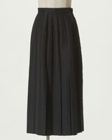 CHAMBRAY PLEATS SKIRT