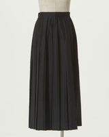 CHAMBRAY PLEATS SKIRT