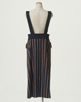 STRIPE OVERALLS SKIRT