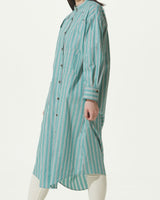 STRIPE LONG SHIRT DRESS