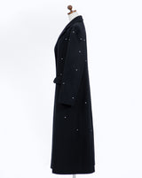 Dot Stitch Wool Long Coat