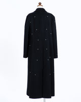 Dot Stitch Wool Long Coat