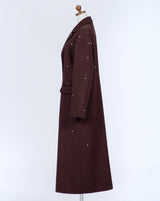 Dot Stitch Wool Long Coat