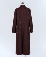 Dot Stitch Wool Long Coat