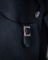 “STRATUM” Belted Wool Long Coat