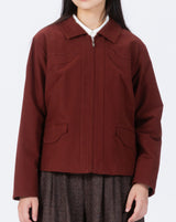 “Stratum” Suède Zip-up Jacket