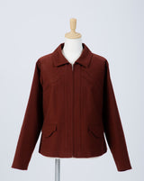 “Stratum” Suède Zip-up Jacket