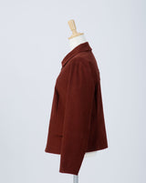 “Stratum” Suède Zip-up Jacket