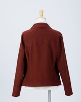 “Stratum” Suède Zip-up Jacket