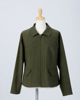 “Stratum” Suède Zip-up Jacket