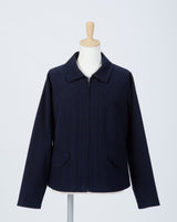 “Stratum” Suède Zip-up Jacket