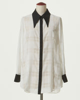 SHEAR BLOCK PLAID SHIRT