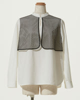 MESH LAYERED PULLOVER SHIRT