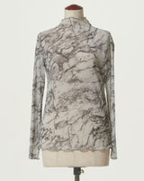 MARBLE PATTERN SHEAR TURTLE TOP