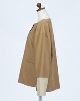 Suede Like Quilted Sleeve Pullover