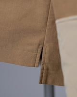 Suede Like Quilted Sleeve Pullover