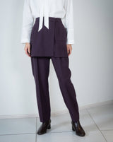 Skirt Layered Light Tweed Pants