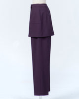 Skirt Layered Light Tweed Pants