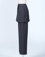 Skirt Layered Light Tweed Pants