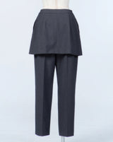 Skirt Layered Light Tweed Pants