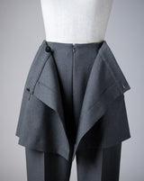 Skirt Layered Light Tweed Pants