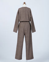 Handsome Tweed Jumpsuit