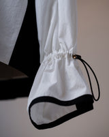 Drawstring Bicolor Blouse