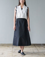 GLOSS GRAN BOX PLEATS SKIRT