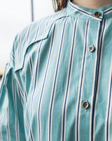 STRIPE LONG SHIRT DRESS