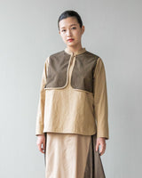 MESH LAYERED PULLOVER SHIRT